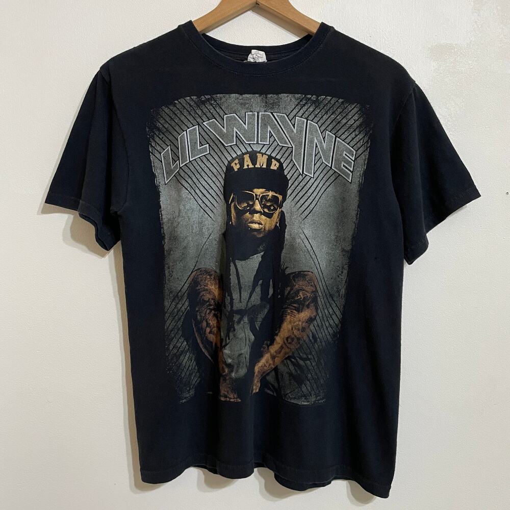Lil Wayne Fame T-Shirt Sz Medium 2011 I Am Music Concert Tour Rap Hip Hop Black